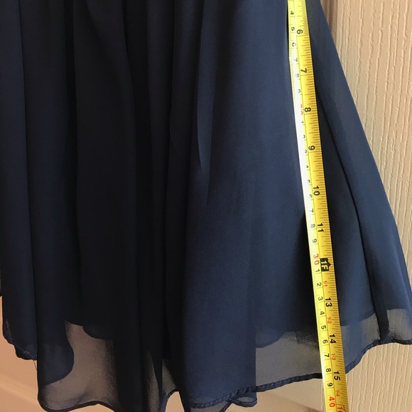 Navy Blue two piece dress - Picture 7 of 8